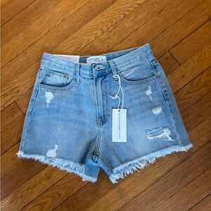 Just Black Denim jean shorts size S NWT